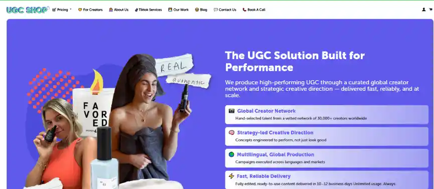 UGC Shop Agency UGC Shop Video Production Agency