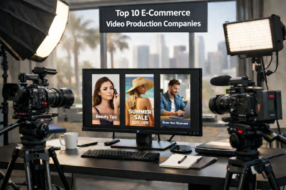 E-commerce video production setup in companies